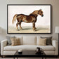 A Cart-Horse - Floater Framed Canvas Print