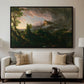 The Course of Empire: The Savage State, 1834 - Floater Framed Canvas Print