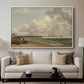 Yarmouth Jetty, 1822 - Floater Framed Canvas Print