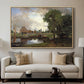 Dedham Lock and Mill, c. 1820 - Floater Framed Canvas Print