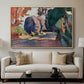 The Luxembourg Gardens, 1901 - Floater Framed Canvas Print