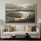The Fjord at Sandviken (Sandviksfjorden), 1879 - Floater Framed Canvas Print