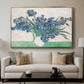 Irises, 1890 - Floater Framed Canvas Print
