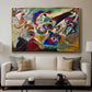 Fragment 2 for Composition VII, 1913 - Floater Framed Canvas Print
