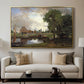 Dedham Lock and Mill, c. 1820 - Floater Framed Canvas Print