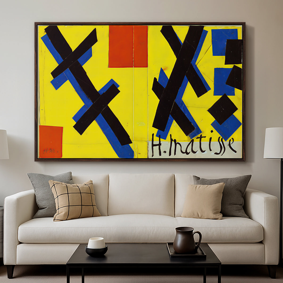 Cover Design for Matisse: His Art and His Public, 1951 - Floater Framed Canvas Print