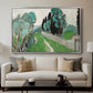 Landscape with Cypresses and Olive Trees near Nice, c. 1918 - Floater Framed Canvas Print