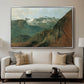 The Dachstein from the Plassen near Hallstatt, 1827 - Floater Framed Canvas Print