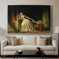 The Stolen Kiss (Le Baiser à la dérobée), c. 1788 - Floater Framed Canvas Print