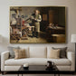 The Plate Printer, 1875 - Floater Framed Canvas Print