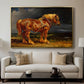 The Shire Horse Elephant in an Extensive Landscape, c. 1850s - Floater Framed Canvas Print
