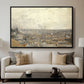 View from Montmartre, 1886 - Floater Framed Canvas Print