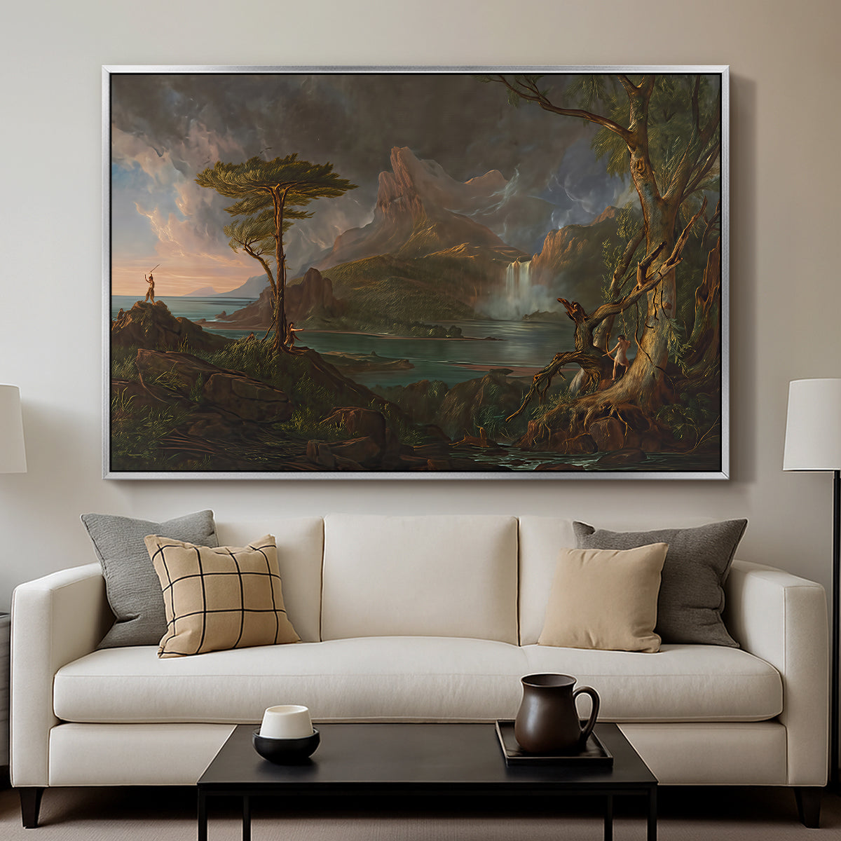 A Wild Scene, 1831-1832 - Floater Framed Canvas Print