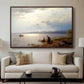 On the Banks of the Chiemsee, 1871 - Floater Framed Canvas Print