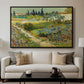Garden at Arles, 1888 - Floater Framed Canvas Print