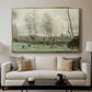 Washerwomen in a Willow Grove, c. 1871 - Floater Framed Canvas Print