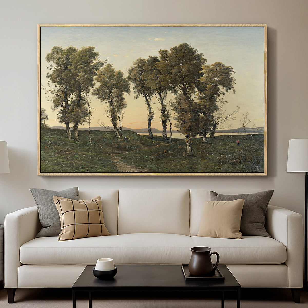Autumn Evening, 1894 - Floater Framed Canvas Print