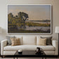 Landscape with a River, 1892 - Floater Framed Canvas Print