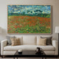 Field with Poppies, 1889 - Floater Framed Canvas Print