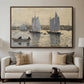 Two Schooners, Gloucester, c. 1880 - Floater Framed Canvas Print