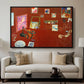 The Red Studio (L'Atelier Rouge), 1911 - Floater Framed Canvas Print