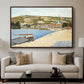 The Riverbank, Les Andelys, 1886 - Floater Framed Canvas Print