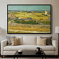 The Harvest, 1888 - Floater Framed Canvas Print