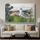 The Blue Villa (La Villa Bleue), c. 1918 - Floater Framed Canvas Print