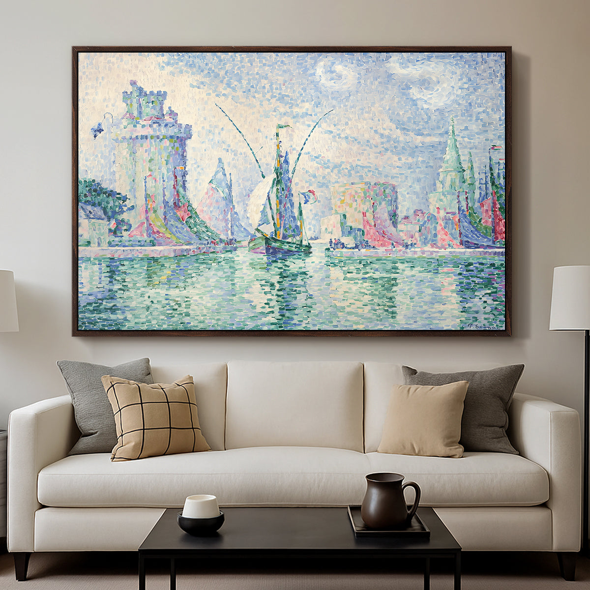 The Green Towers (Les tours vertes, la Rochelle), 1913 - Floater Framed Canvas Print