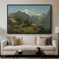 Balestrand, 1848 - Floater Framed Canvas Print