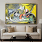 Still Life with Cat and Lobster, 1962 - Floater Framed Canvas Print