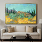 Wooden Sheds Among the Olive Trees and Cypresses, 1889 - Floater Framed Canvas Print