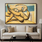 Figures at the Seaside (The Kiss), 1931 - Floater Framed Canvas Print