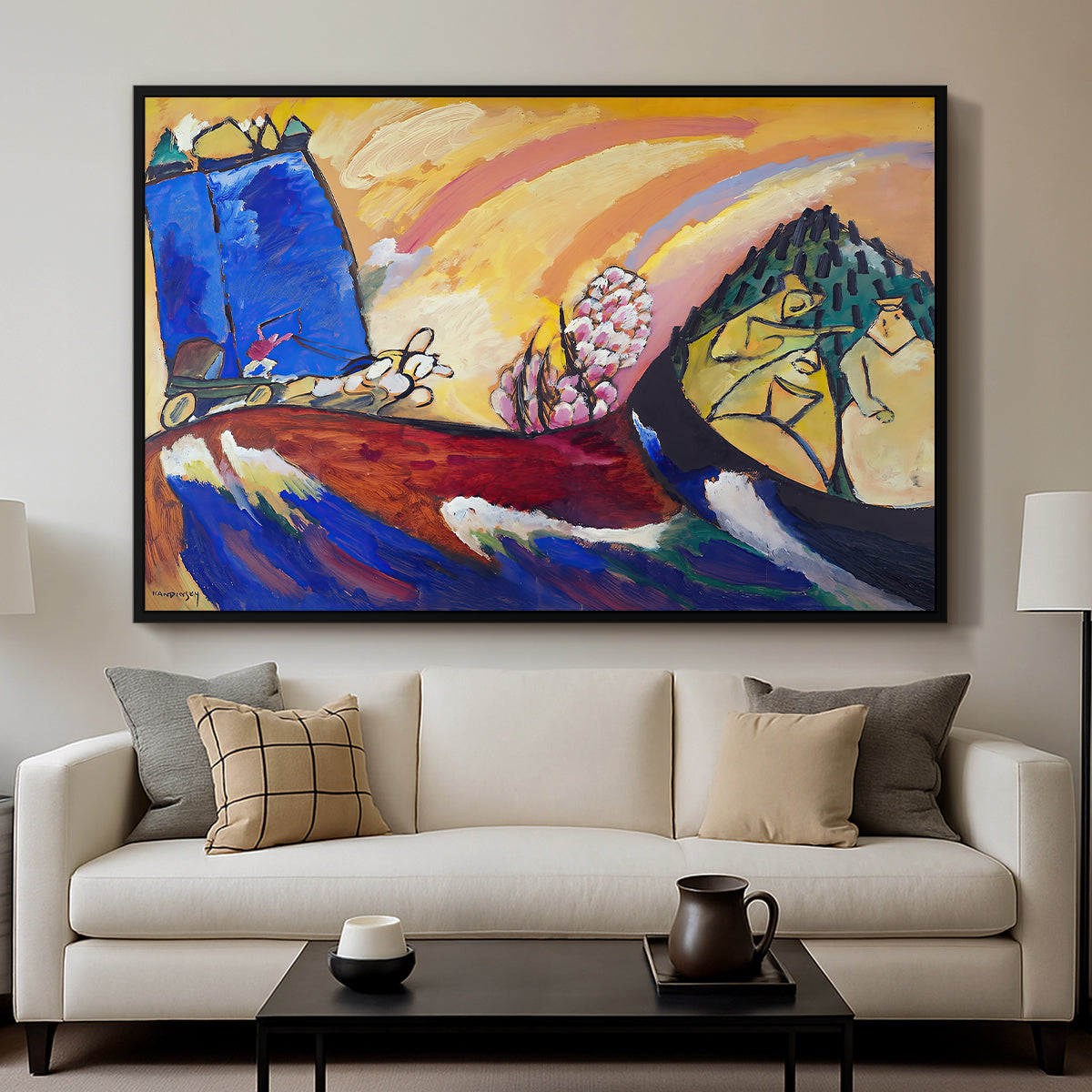Painting with Troika, 1911 - Floater Framed Canvas Print