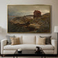 A Fisherman's Home, Lillesand, 1858 - Floater Framed Canvas Print
