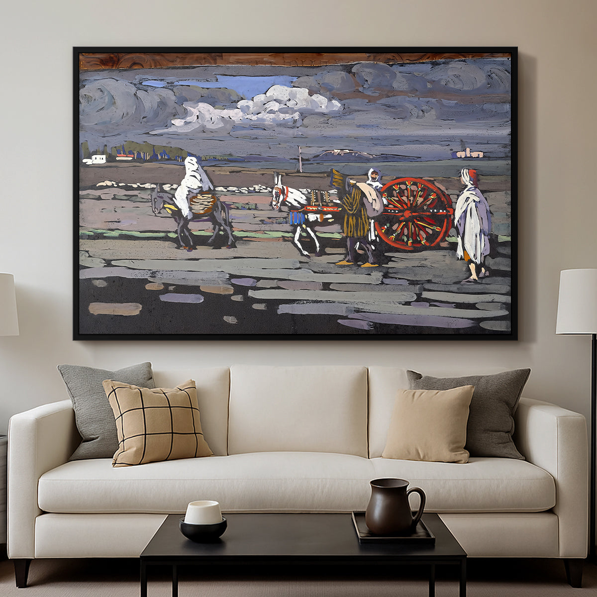 Country Road (Landstrasse), 1905 - Floater Framed Canvas Print