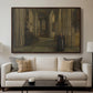 Interior of a Church, 1871 - Floater Framed Canvas Print