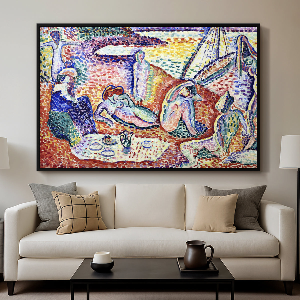 Luxe, Calme et Volupté, 1904 - Floater Framed Canvas Print