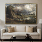 Salisbury Cathedral from the Meadows (Detail), 1831 - Floater Framed Canvas Print