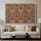 Snakeshead - Red/Cumin, c. 1876 - Floater Framed Canvas Print