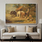 The Midday Meal, 1835 - Floater Framed Canvas Print