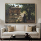 A Catholic Priest in Front of a Sarcophagus, c. 1857 - Floater Framed Canvas Print