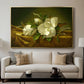 Magnolias on Gold Velvet Cloth, c. 1888-1890 - Floater Framed Canvas Print