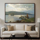 The Jetty at Feste near Moss, 1898 - Floater Framed Canvas Print