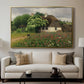 Farmhouse with Meadow Flowers, 1909 - Floater Framed Canvas Print