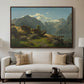 Balestrand, 1848 - Floater Framed Canvas Print