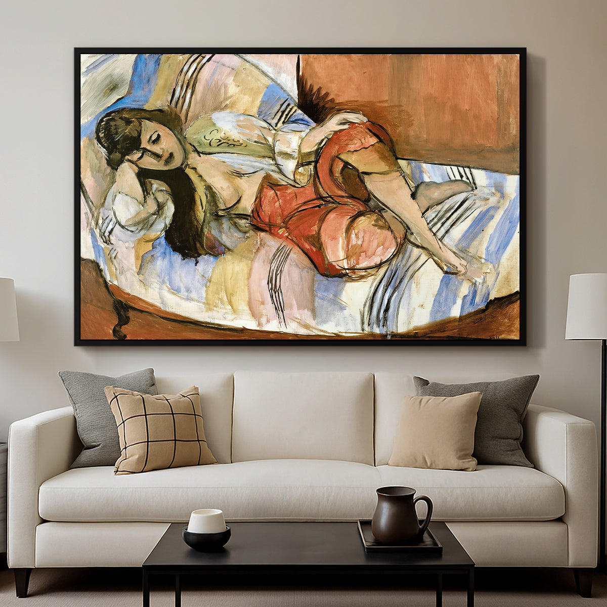 Odalisque, 1923 - Floater Framed Canvas Print