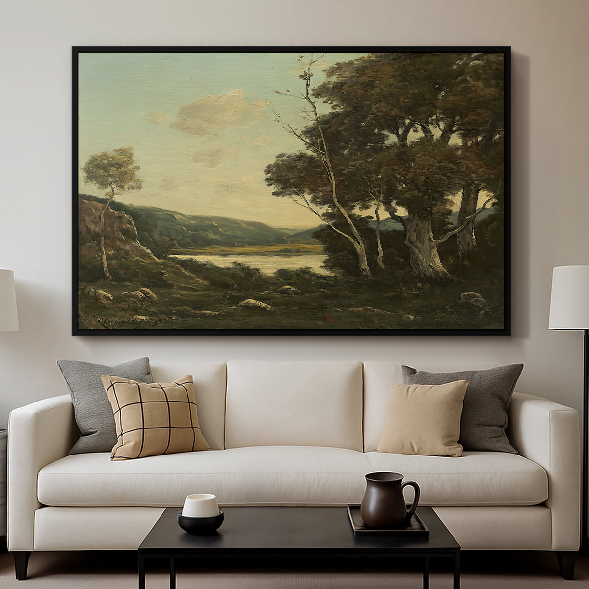 Landscape, 1898 - Floater Framed Canvas Print
