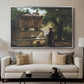 A Catholic Priest in Front of a Sarcophagus, c. 1857 - Floater Framed Canvas Print