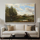 Washerwomen at the Water's Edge, c. 1860-1870 - Floater Framed Canvas Print